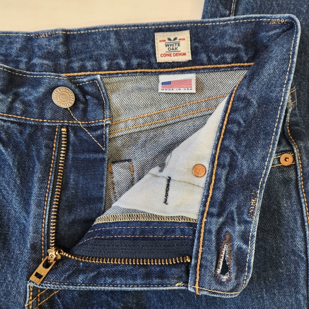 Levis 511 Slim White Oak Cone Denim Selvedge Jeans USA Made 29x32 Fits 29x30.5 - Picture 4 of 13